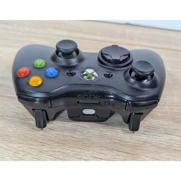 Microsoft Xbox 360 Wireless Controller - Black - Tested Working - Picture 4 of 6
